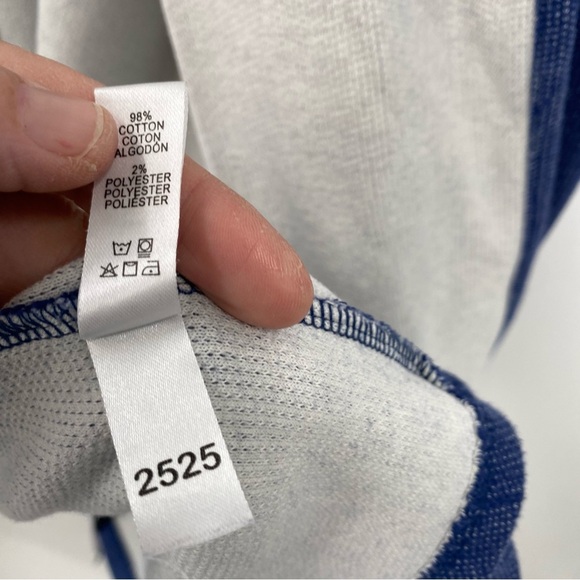 Cosabella Blue and White Cotton Blend Robe Medium - Picture 4 of 10